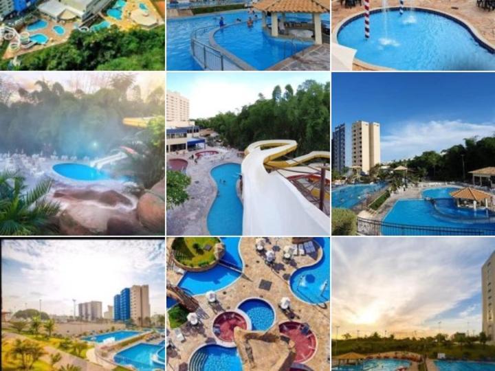 Golden Dolphin 3Pessoas Com Piscinas Termais Mais Toalhas E Roupas De Cama Lencois Travesseiros Fronhas Limpeza Do Check In Impostos E Taxas Ja Incluso Atencao A Hospedagem Podera Ocorrer No Express Ou Grand Hotel,Conforme A Disponibilidade De Apto Caldas Novas Bilik gambar